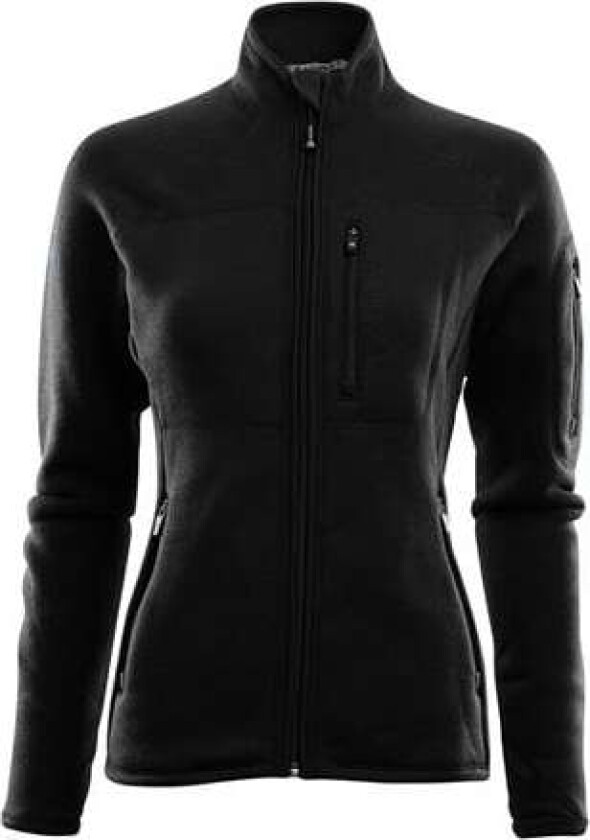 FleeceWool Jacket, dame Jet Black M