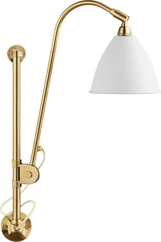 BL5 Soft White Semi Matt/Brass