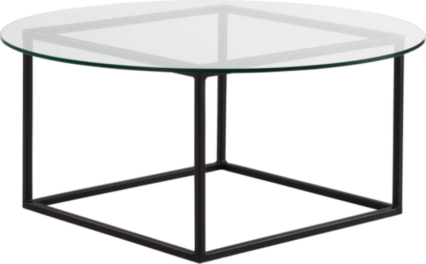 GIGI sofabord Ø 80 cm Svart