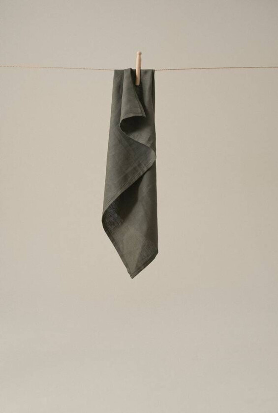 kjøkkenhåndkle 1-pk Mørk kakigrønn