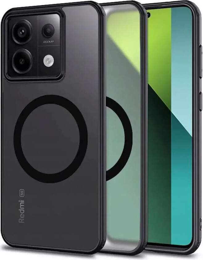 Xiaomi Redmi Note 13 Pro (5G) / Poco X6 Tech-Protect Magmat Deksel - MagSafe Kompatibel - Matt Svart
