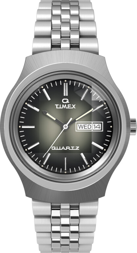 Q Reissue Degrade TW2W22500 - Kvarts - Sølv - Herreklokker - Rustfritt stål - ledd m/pin - Akryl