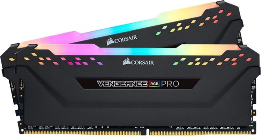 Vengeance RGB PRO DDR4-3200 - 16GB - CL16 - Dual Channel (2 pcs) - Intel XMP - Svart med RGB