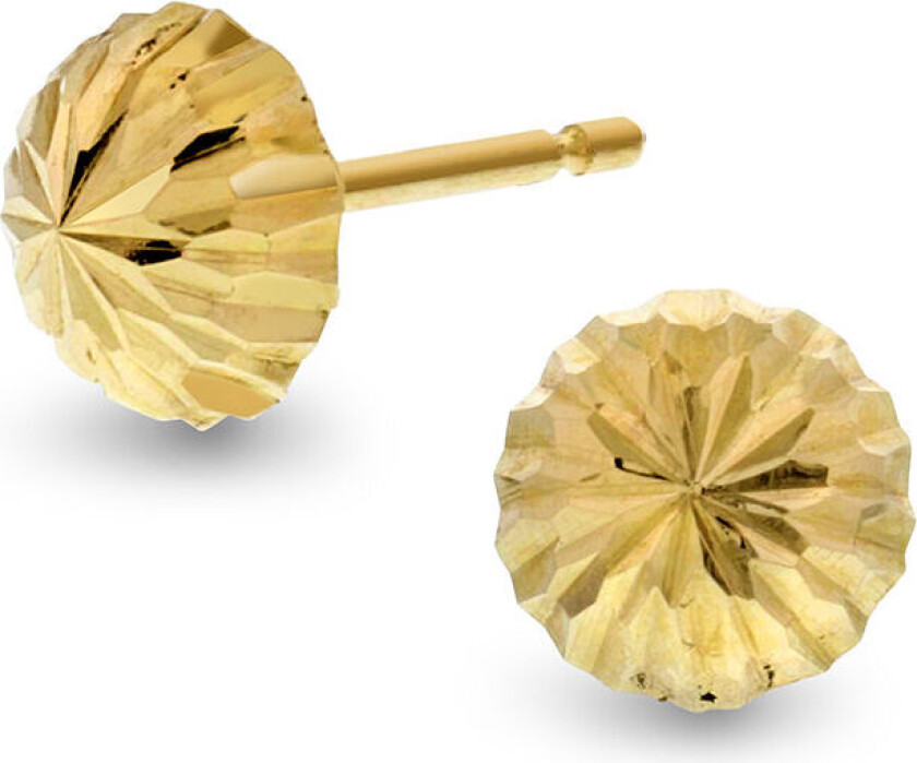 Bilde av , Øredobber i 585 gult gull halvkule