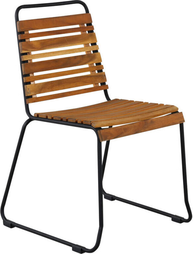 Bilde av Bois hagestol stabelbar akacie, svart.