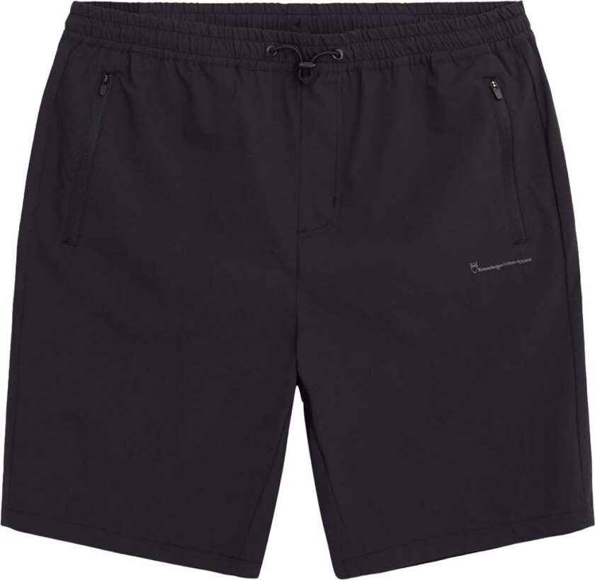 Fig Loose Elastic Waist String Shorts Black Jet XXL, Black Jet