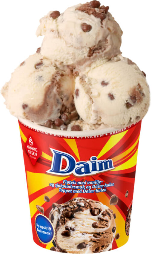 Fløteis Daim 450ml Hennig-Olsen Is