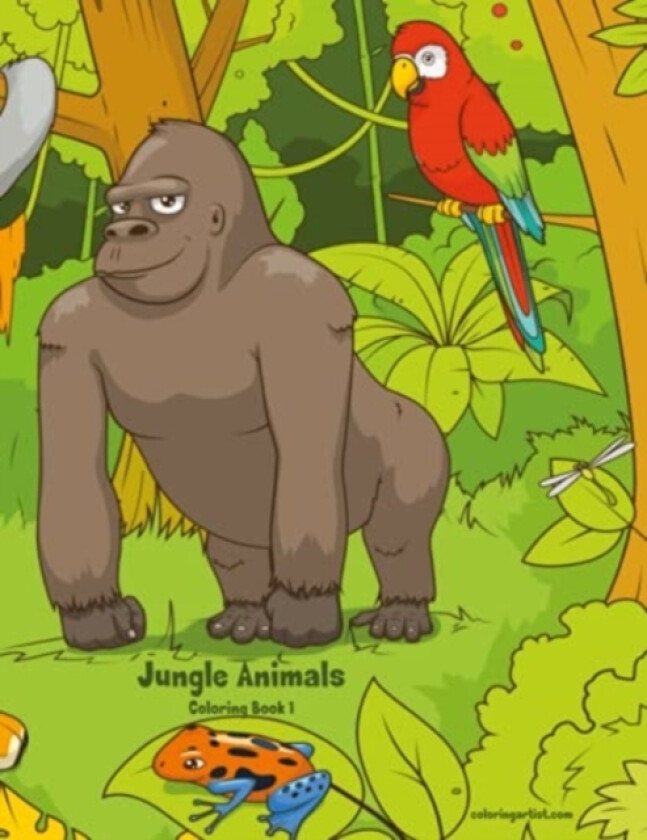 Jungle Animals Coloring Book 1 av Nick Snels (Paperback)