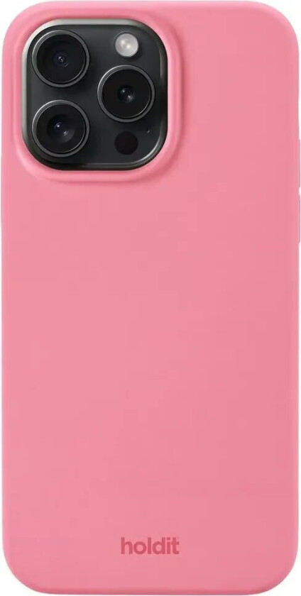 holdit iPhone 14 Pro Max Deksel Silikon Rouge Pink