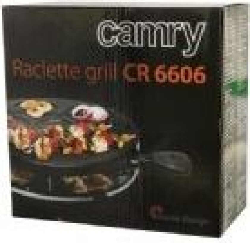 Smørbrødsmaskin Camry Grill CR 6606 Raclette, 1200 W, Sort
