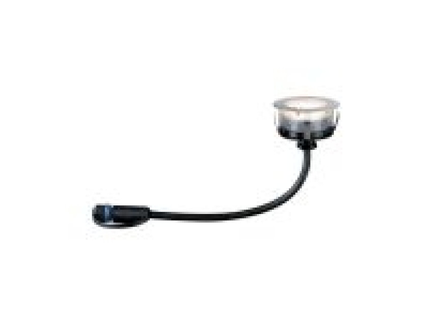 939.53, Gulvlys, Sort, Sølv, Plast, Rustfritt stål, IP65, Fasade, III