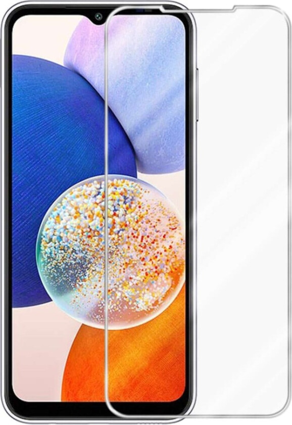 Skjermbeskytter Skärmskyddtil til Galaxy A14 4G / 5G Herdet Skjermglass