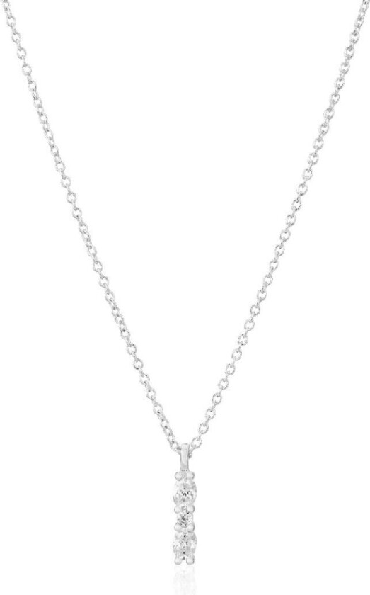 Ellera Ovale Piccolo Sterlingsølv Halskjede Med Zirconia SJ-N2414-CZ