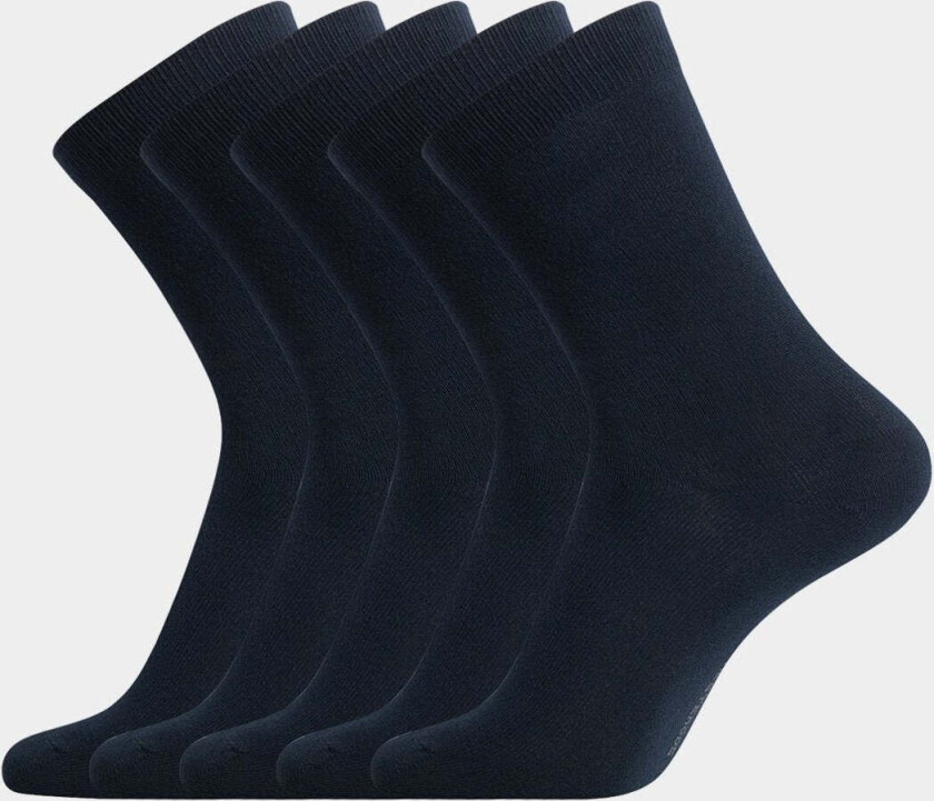 Bambus 5-pak Sokker - Marineblå