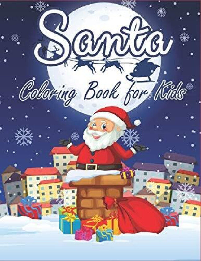 Santa Coloring Book for Kids av The Coloring Book Art Design Studio (Paperback)