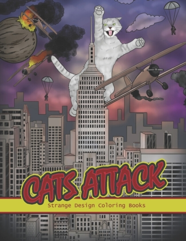Cats Attack av Strange Design Coloring Books (Paperback)