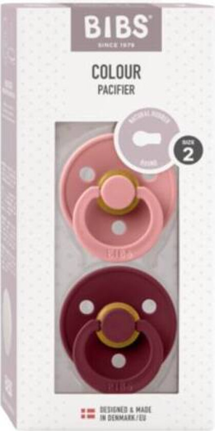 Bibs Color Smokk 2-Pk, Violet Sky/mauve