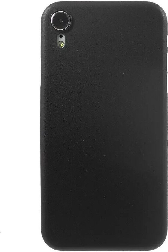 iPhone XR Tynt Plast Deksel - Svart