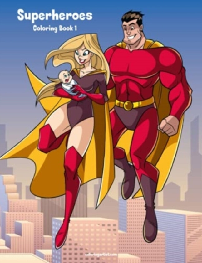 Superheroes Coloring Book 1 av Nick Snels (Paperback)