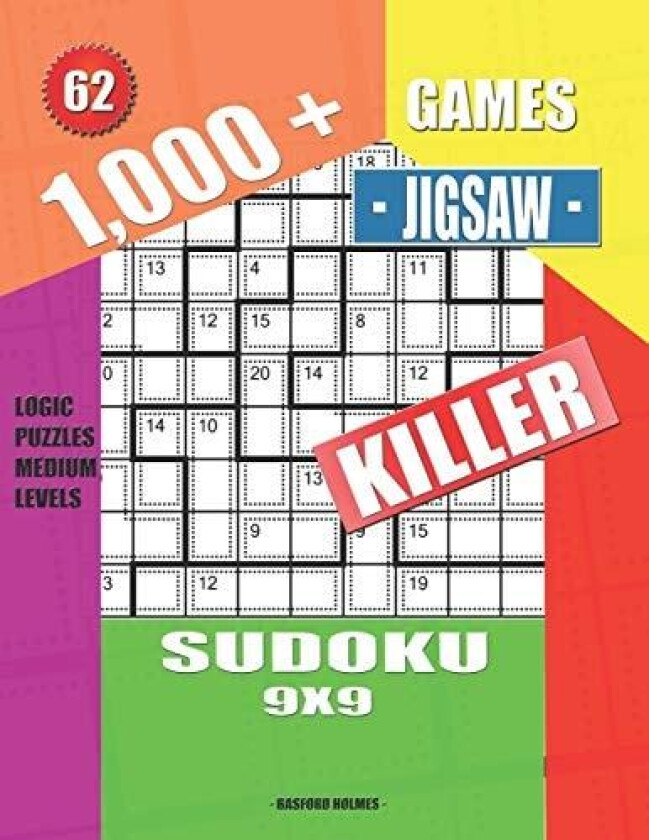 1,000 + Games jigsaw killer sudoku 9x9 av Basford Holmes (Paperback)