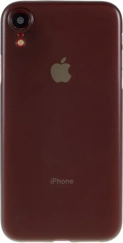 iPhone XR Tynt Plast Deksel - Gjennomsiktig / Svart