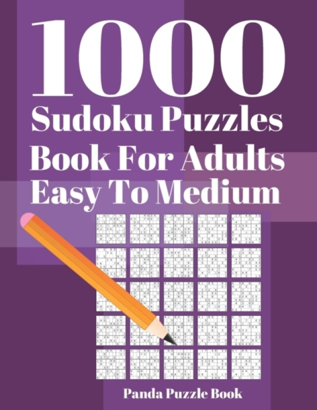 1000 Sudoku Puzzle Books For Adults Easy To Medium av Panda Puzzle Book (Paperback)