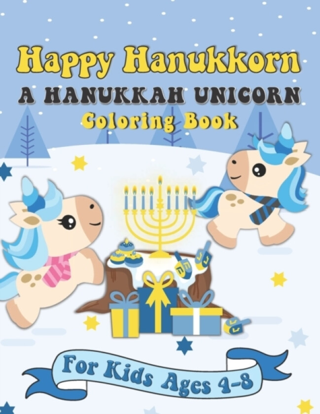 Happy Hanukkorn A Hanukkah Unicorn Coloring Book av Ariana Marshall, Ariana Marshall Creative, Pink Crayon Coloring (Paperback)