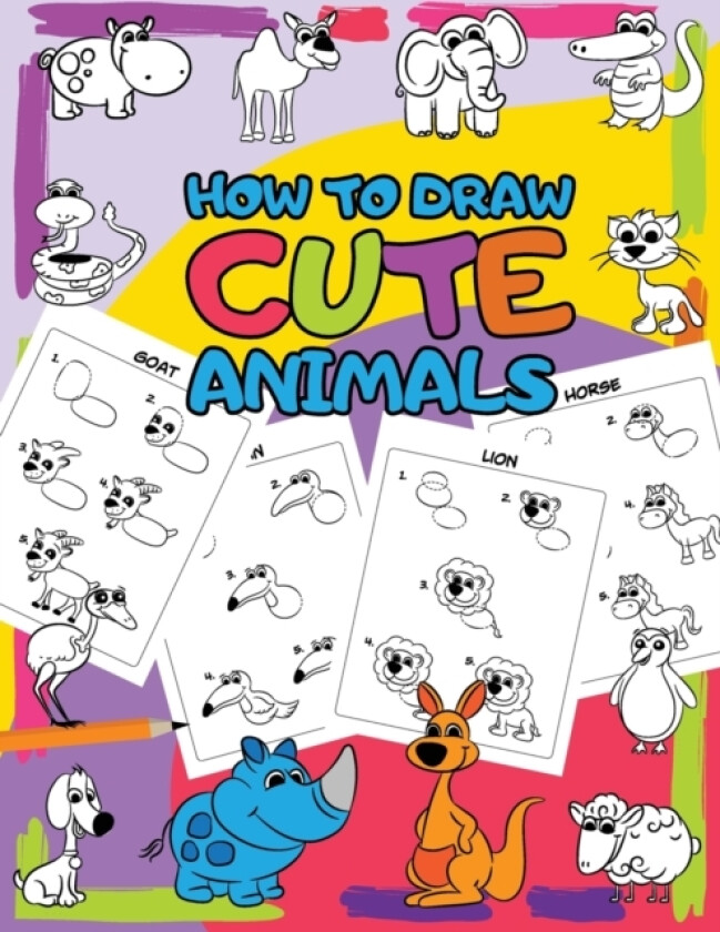 How to Draw Cute Animals av 101 Drawing Without Tears (Paperback)