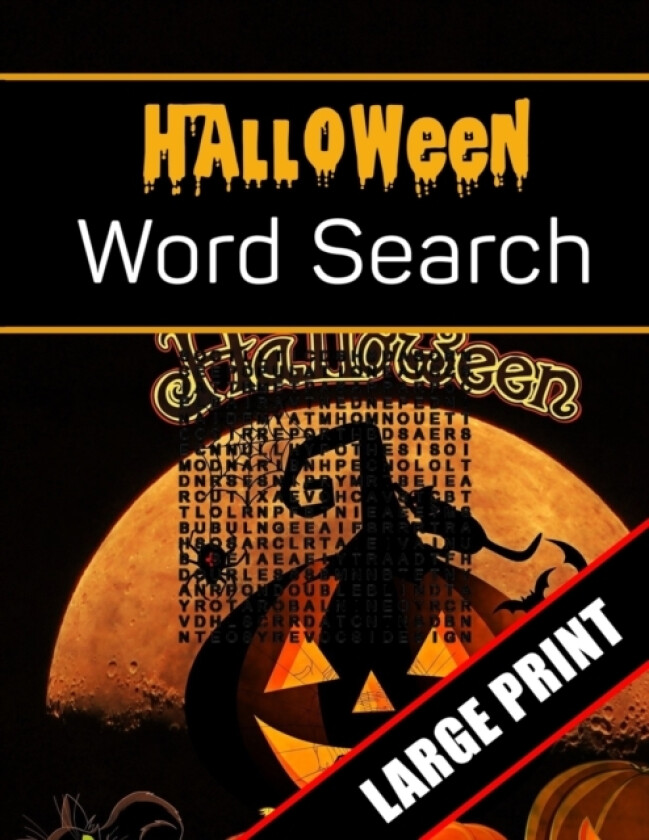 Halloween Word Search Large Print av Mario Press (Paperback)