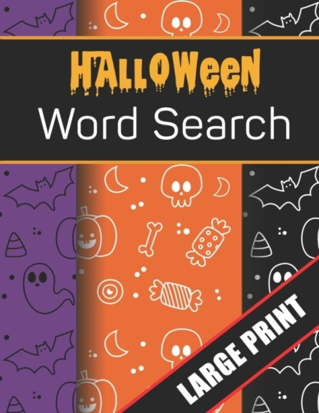 Halloween Word Search Large Print av Mario Press (Paperback)
