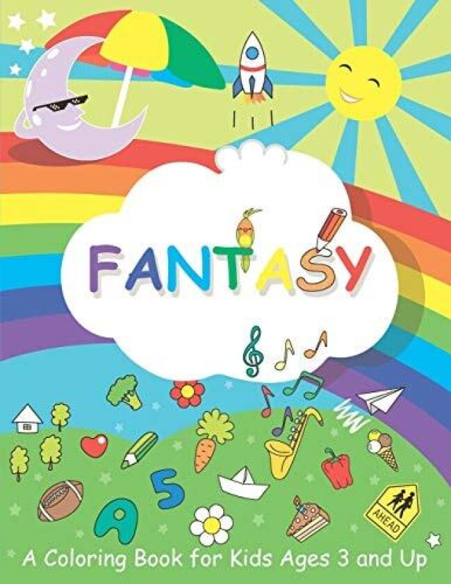 Fantasy: A Coloring Book for Kids Ages 3 and Up (Kids Coloring Activity Books for Girls, Boys, Toddlers, Kindergarteners, Preschoolers and Elementary) av Macropus Books (Paperback)