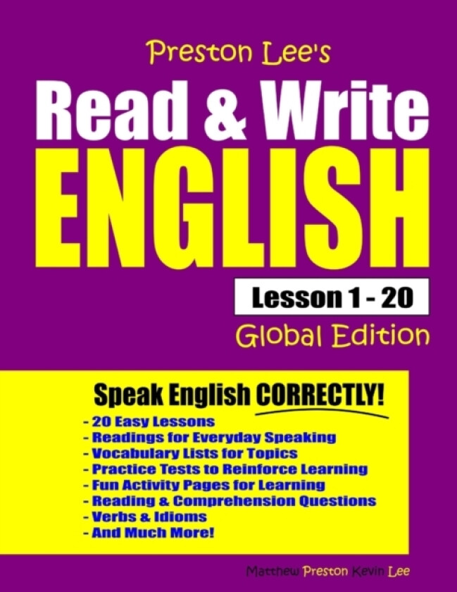 Preston Lee's Read & Write English Lesson 1 - 20 Global Edition av Matthew Preston, Kevin Lee (Paperback)