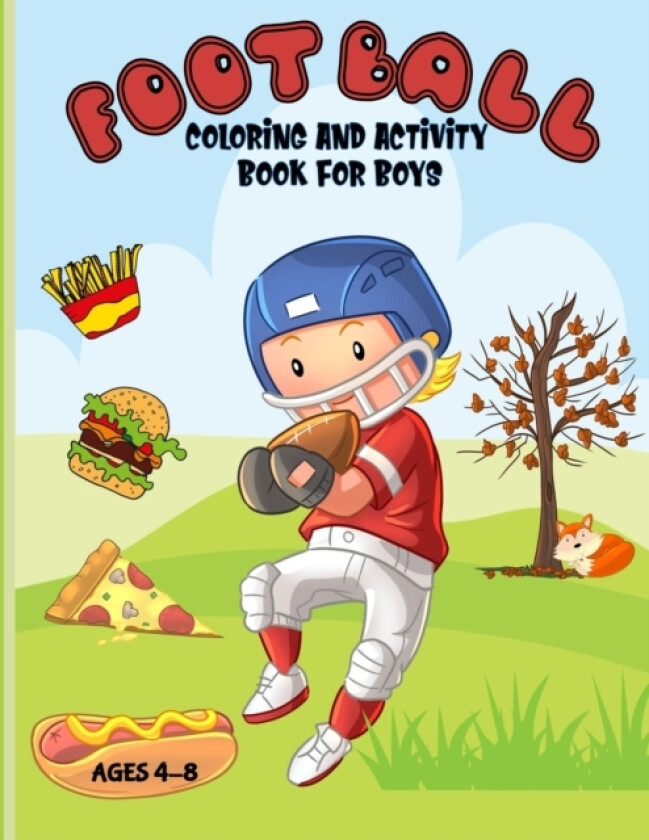 Football Coloring And Activity Book For Boys av Aunt Mels Booknook (Paperback)