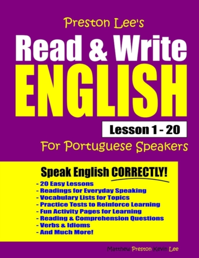 Preston Lee's Read & Write English Lesson 1 - 20 For Portuguese Speakers av Matthew Preston, Kevin Lee (Paperback)