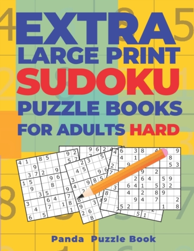 Extra Large Print Sudoku Puzzle Books For Adults Hard av Panda Puzzle Book (Paperback)