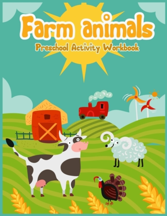 Fram animals Preschool acitivity workbook av Kidsfun (Paperback)