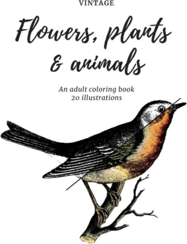 Flowers, plants and animals coloring book av Marie B (Paperback)