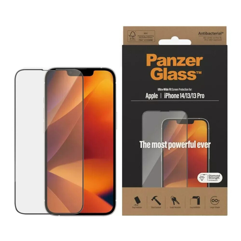 Panzerglass Ultra-wide Fit Iphone 13, Iphone 13 Pro, Iphone 14