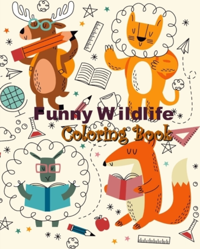 Funny Wildlife Coloring Book av Molly M Clarke (Paperback)