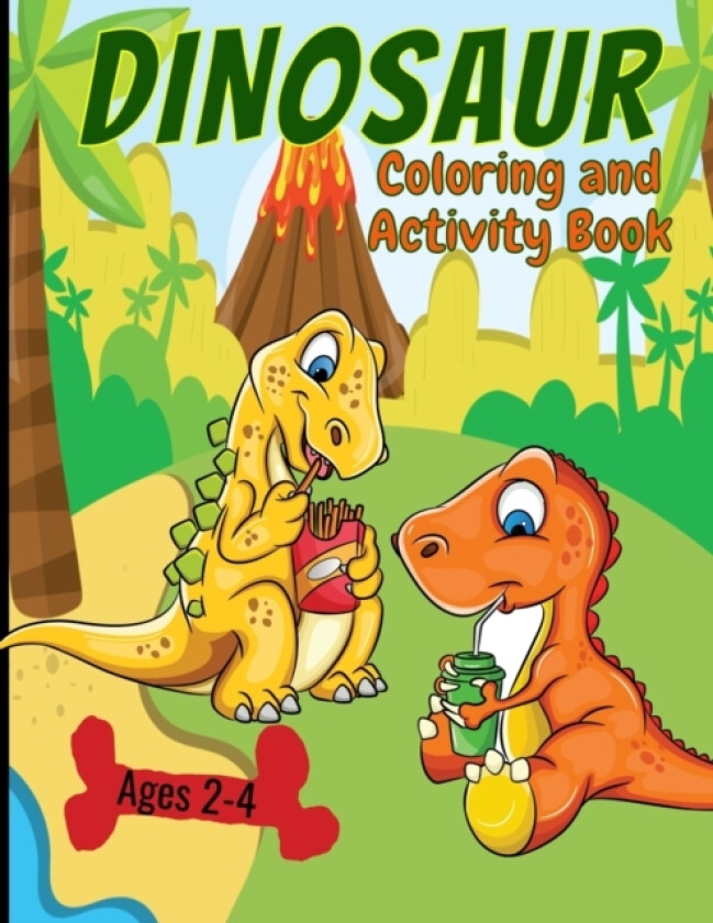 Dinosaur Coloring And Activity Book Ages 2-4 av Aunt Mels Booknook (Paperback)