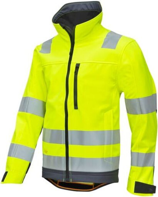 Bilde av Jakke softshell highvis gul/mørk grå L
