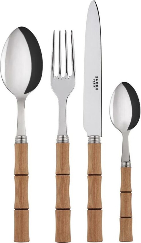 SABRE Paris Bambou bestikk 24 deler Natural wood