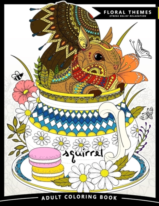 Squirrel Adult Coloring Books av Jupiter Coloring (Paperback)