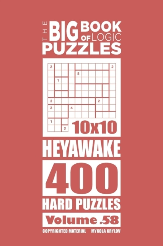 The Big Book of Logic Puzzles - Heyawake 400 Hard (Volume 58) av Mykola Krylov (Paperback)