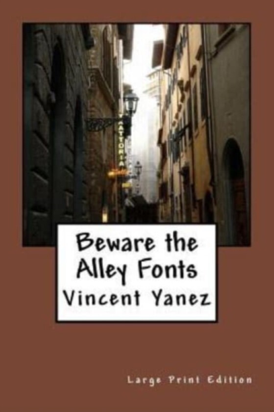Beware the Alley Fonts (Large Print Edition) av Vincent Yanez (Paperback)