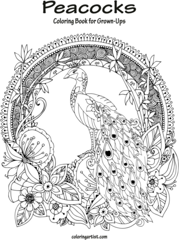 Peacocks Coloring Book for Grown-Ups 1 av Nick Snels (Paperback)