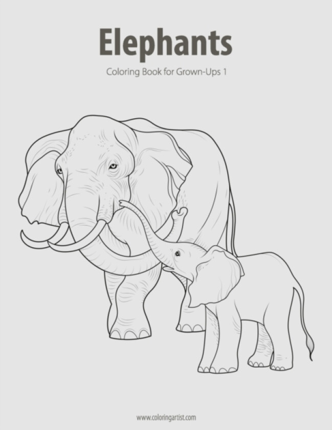 Elephants Coloring Book for Grown-Ups 1 av Nick Snels (Paperback)