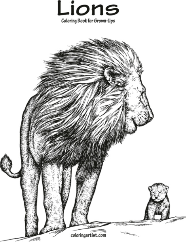Lions Coloring Book for Grown-Ups 1 av Nick Snels (Paperback)