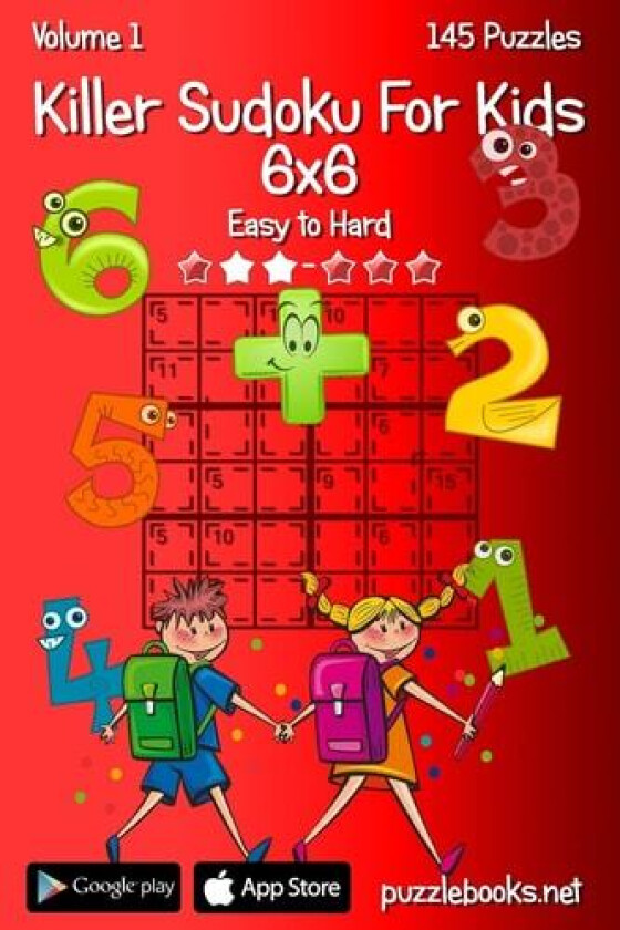 Killer Sudoku For Kids 6x6 - Easy to Hard - Volume 1 - 145 Puzzles av Nick Snels (Paperback)
