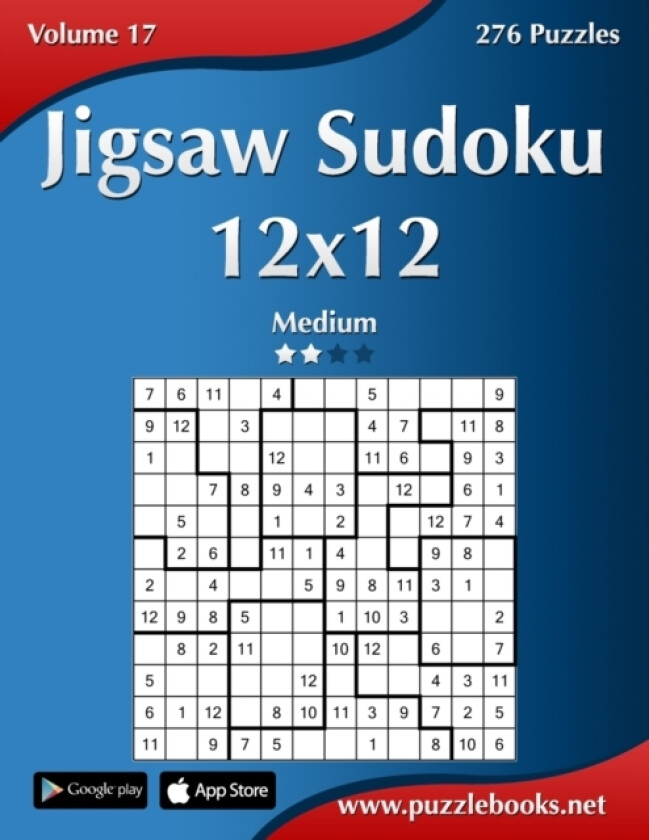 Jigsaw Sudoku 12x12 - Medium - Volume 17 - 276 Puzzles av Nick Snels (Paperback)